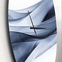 Designart 'Glittering Light Blue Pattern ' Modern wall clock