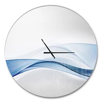 Designart '3D Wave of Water Splash ' Modern wall clock