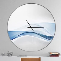 Designart '3D Wave of Water Splash ' Modern wall clock