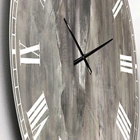 Designart 'Farmhouse Horse' Farmhouse wall clock