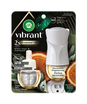 AIR WICK® SCENTED OIL - Kit - 1+1 Vibrant™ White Sage and Mahogany 4/20 mL