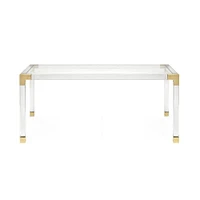 ACRYLIC DINING TABLE , luxury and high quality dining table.<br>29.5"H x 72"W x 36"D