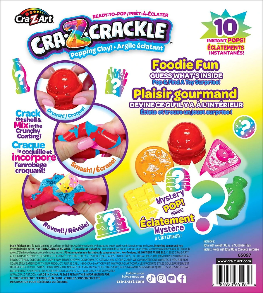 Cra-Z-Crackle, Ready To Pop Foodie Fun, Popping Clay