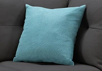 Monarch Specialties Pillows, 18 X 18 Square, Insert Included, Decorative Throw, Accent, Sofa, Couch, Bedroom, Polyester, Hypoallergenic, Blue, Modern