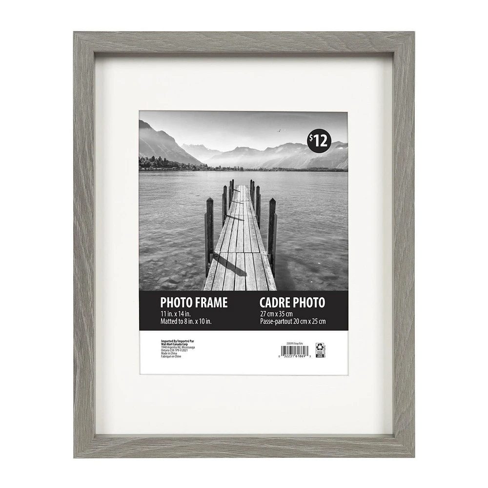 Macintyre Grey Picture Frame, 11"x14"/8"x10"