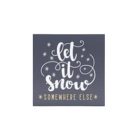 Let it Snow Box Top Art, 6in x 6in