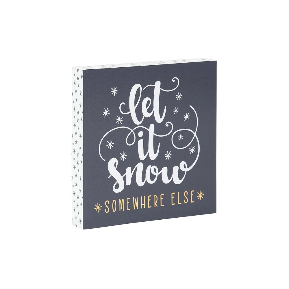 Let it Snow Box Top Art, 6in x 6in