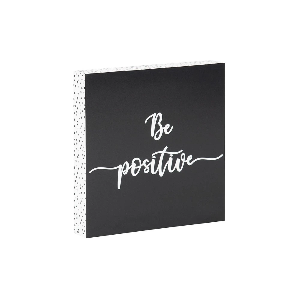 Be Positive Box Top Art, 6in x 6in