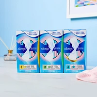 Serviettes Always Infinity, flux régulier, avec ailes, pour femmes, taille 1, non parfumées, 18 serviettes