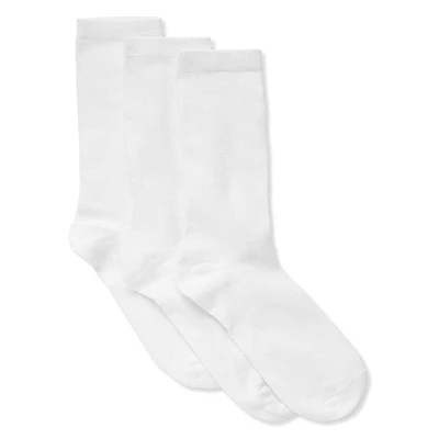 Mi-chaussettes George pour femmes en paq. de 3 paires Pointures 4-10