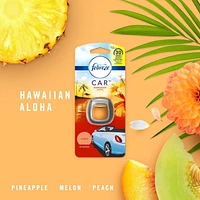 Febreze Car Odor-Eliminating Air Freshener Vent Clip, Hawaiian Aloha, 2 Pieces