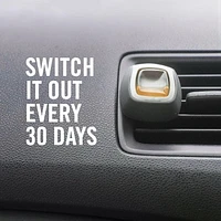 Febreze Car Odor-Eliminating Air Freshener Vent Clip, Linen & Sky, 2 Pieces