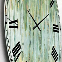 Designart 'The birch Forest II' Traditional wall clock