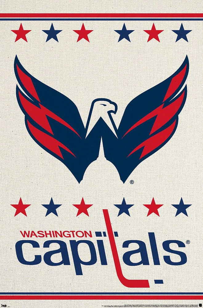 NHL Washington Capitals - Logo 14 Wall Poster, 22.375" x 34"