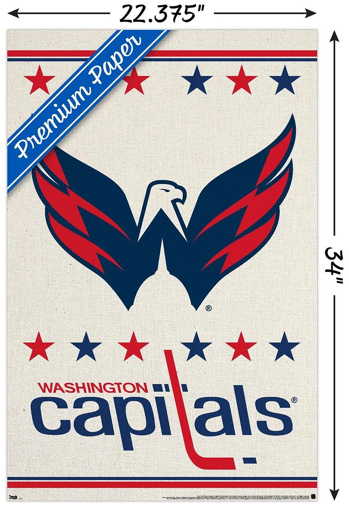 NHL Washington Capitals - Logo 14 Wall Poster, 22.375" x 34"