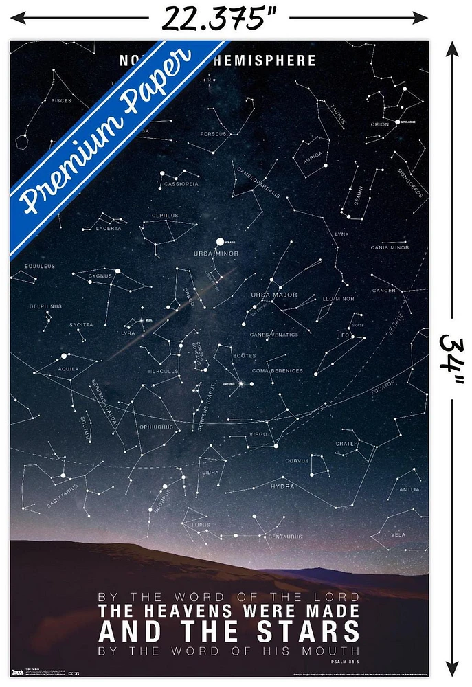 The Stars Wall Poster, 22.375" x 34" Framed