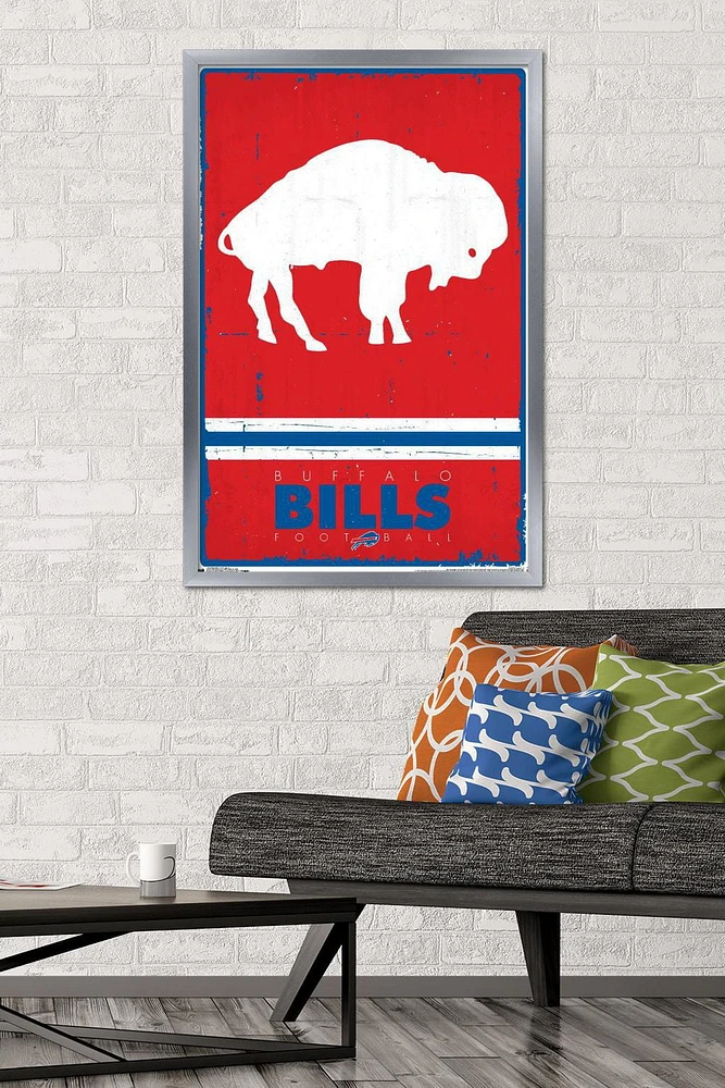 NFL Buffalo Bills - Retro Logo 15 Wall Poster, 22.375" x 34"