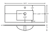 American Imaginations 48-in. W Wall Mount Dawn Grey Vanity Set For 1 Hole Drilling  AI-24223