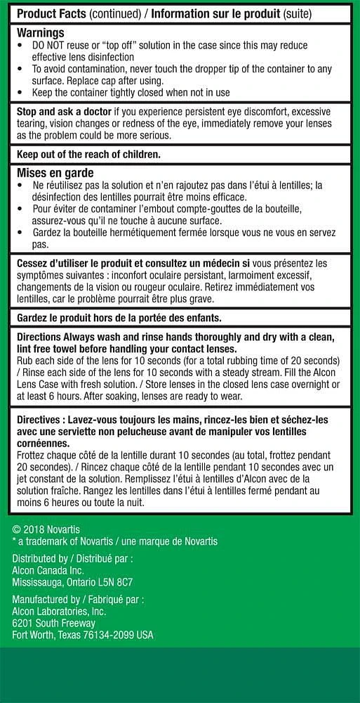 OPTI-FREE® Replenish, Multipurpose Contact Lens Solution, 90 mL