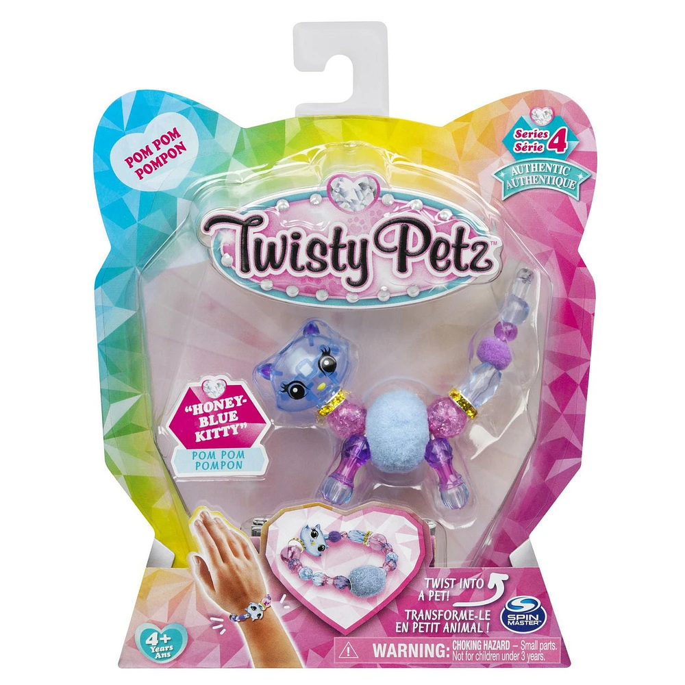 Twisty Petz, Series 4, Honey Blue Kitty, Collectible Bracelet for Kids Aged 4 and Up