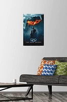 DC Comics Movie - The Dark Knight Batman Logo on Fire One Sheet Wall Poster, 22.375" x 34"