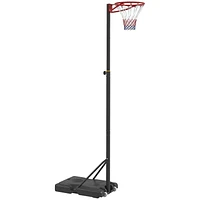 Soozier Portable Basketball Hoop, 8-10ft Height Adjustable, with Wheels