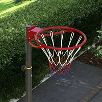 Soozier Portable Basketball Hoop, 8-10ft Height Adjustable, with Wheels