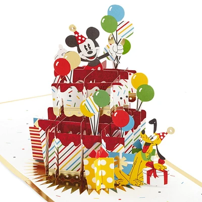 Hallmark Signature Paper Wonder Pop Up Birthday Card (Disney Mickey Mouse and Friends)