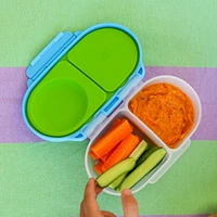 Boîte à goûter b.box pour enfants et tout-petits : contenants à 2 compartiments, mini boîte à bento. Étanche, sans BPA. À partir de 4 mois (capacité de 340 ml).