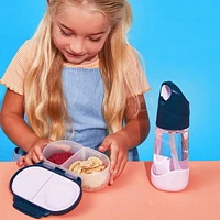 Boîte à goûter b.box pour enfants et tout-petits : contenants à 2 compartiments, mini boîte à bento. Étanche, sans BPA. À partir de 4 mois (capacité de 340 ml).