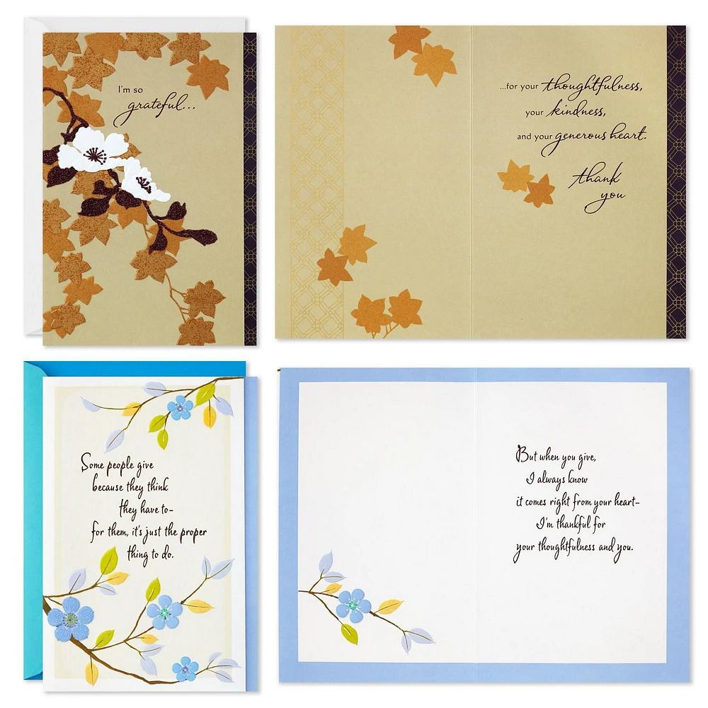 Hallmark Thank You Cards Assortment (5 Cards with Envelopes)