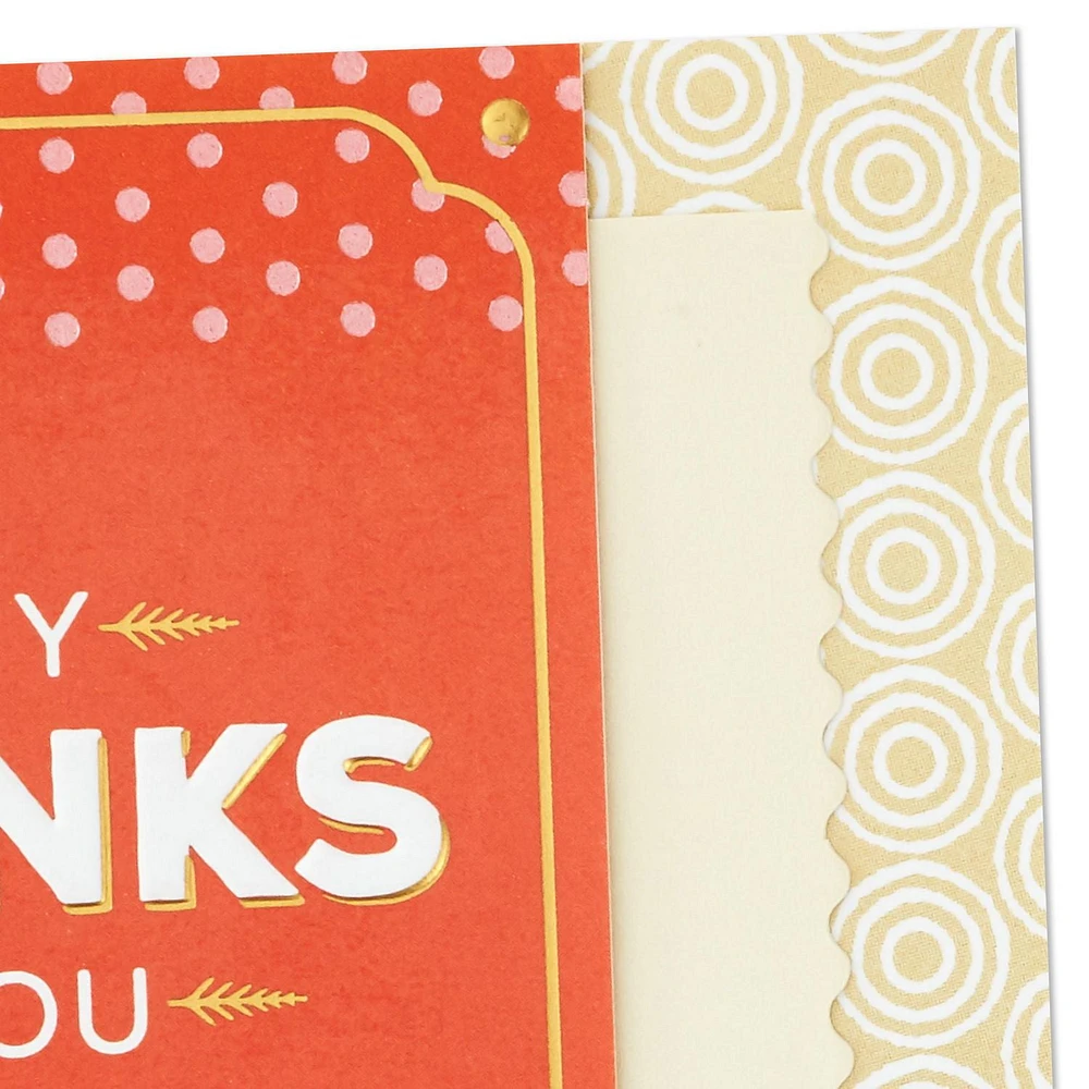 Hallmark Thank You Cards Assortment (5 Cards with Envelopes)