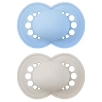 Suce MAM Original Matte (emballage de deux, 1 boîtier de stérilisation), suces 16 mois et plus Suce MAM Matte 16+m