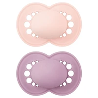 Suce MAM Original Matte (emballage de deux, 1 boîtier de stérilisation), suces 16 mois et plus Suce MAM Matte 16+m
