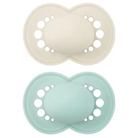 Suce MAM Original Matte (emballage de deux, 1 boîtier de stérilisation), suces 16 mois et plus Suce MAM Matte 16+m