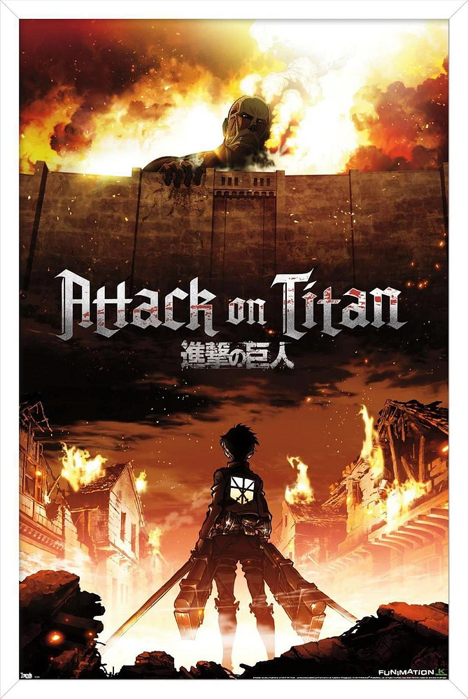 Attack on Titan - Fire Wall Poster, 22.375" x 34"