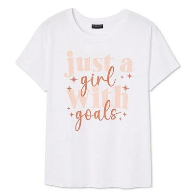 T-shirt à encolure ras du cou The Pink Closet Plus pour femmes Tailles 1X-4X