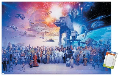 Star Wars: Saga - Galaxy Wall Poster, 22.375" x 34"