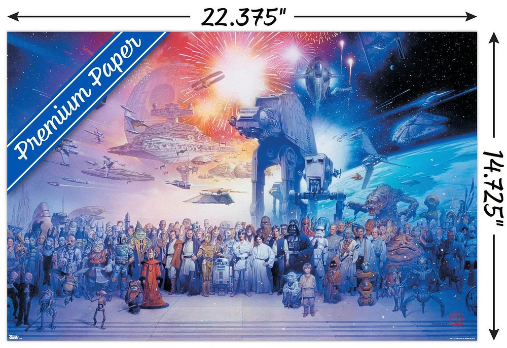 Star Wars: Saga - Galaxy Wall Poster, 22.375" x 34"