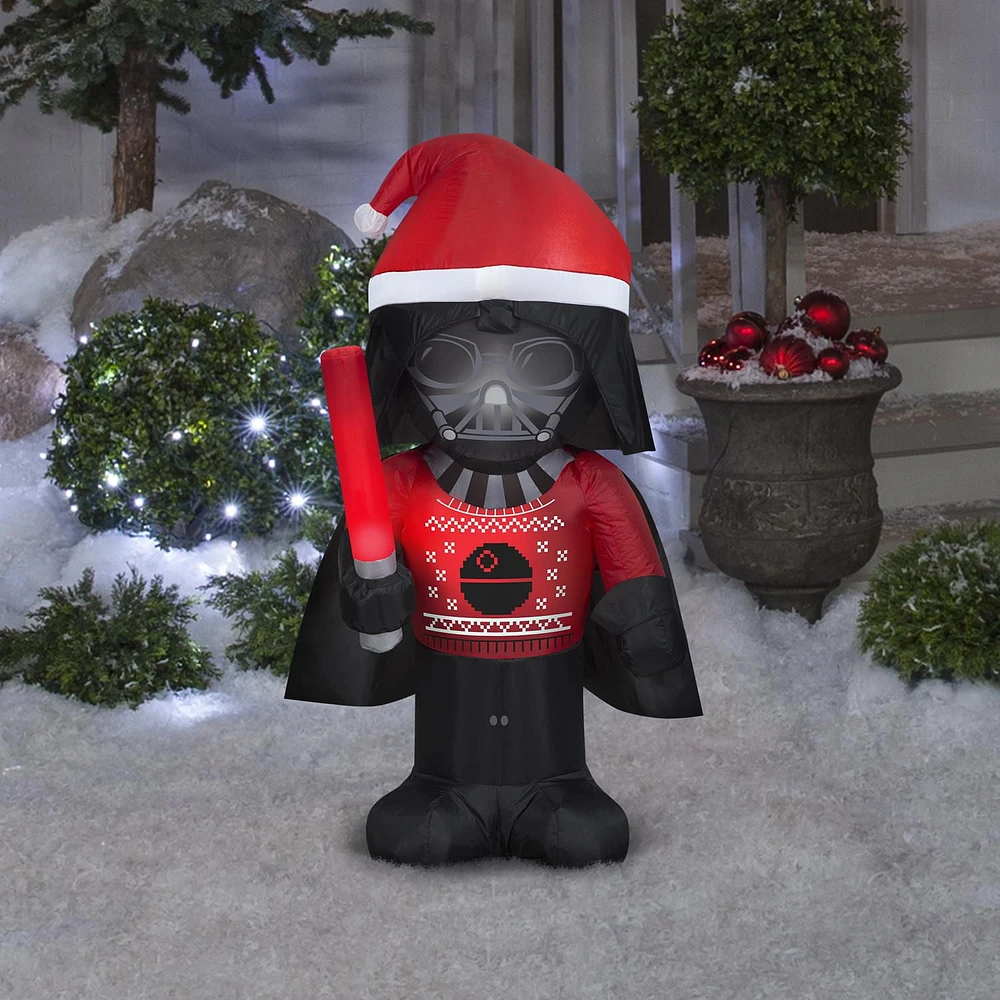 Christmas Inflatable Darth Vader™ in Ugly Sweater