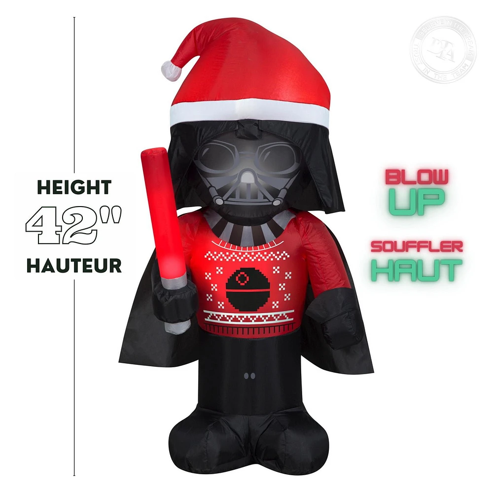 Christmas Inflatable Darth Vader™ in Ugly Sweater