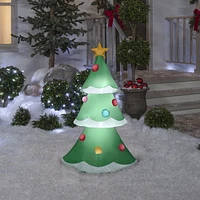 Inflatable Christmas Tree with Snowy Layers