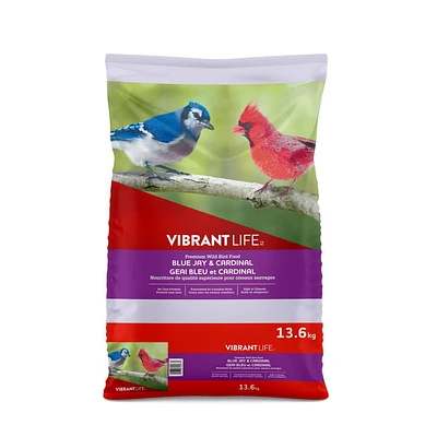 Vibrant Life Blue Jay and Cardinal, Specifically formulated for backyard wildlife.