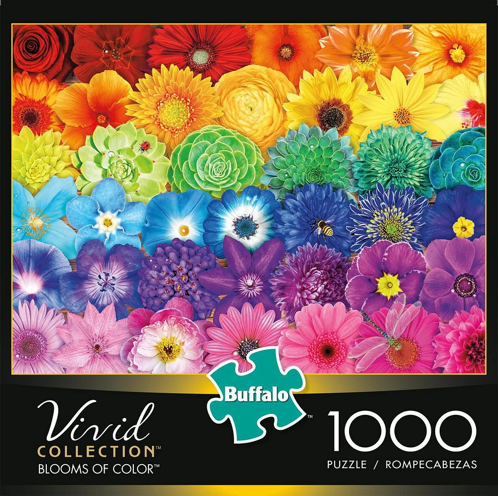 Buffalo Games - Vivid - Blooms of Color - 1000 Piece Jigsaw Puzzle