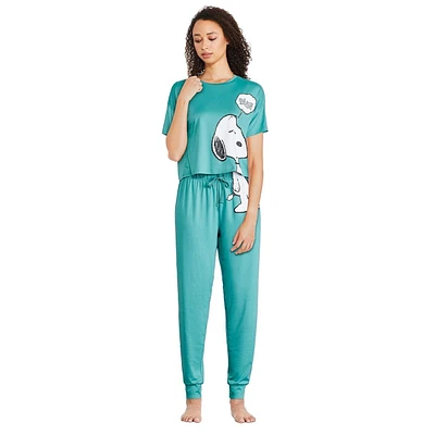 Peanuts Women's Pajama 2-Piece Set, Sizes XS-XL