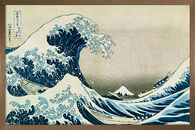 The Great Wave off Kanagawa by Hokusai Wall Poster