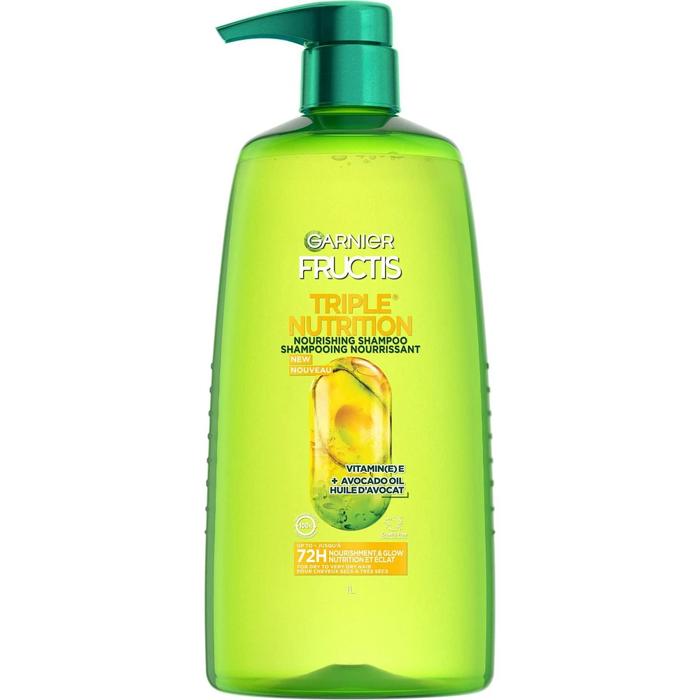 Garnier Fructis, Triple Nutrition Shampoo, 1 L, 1 L