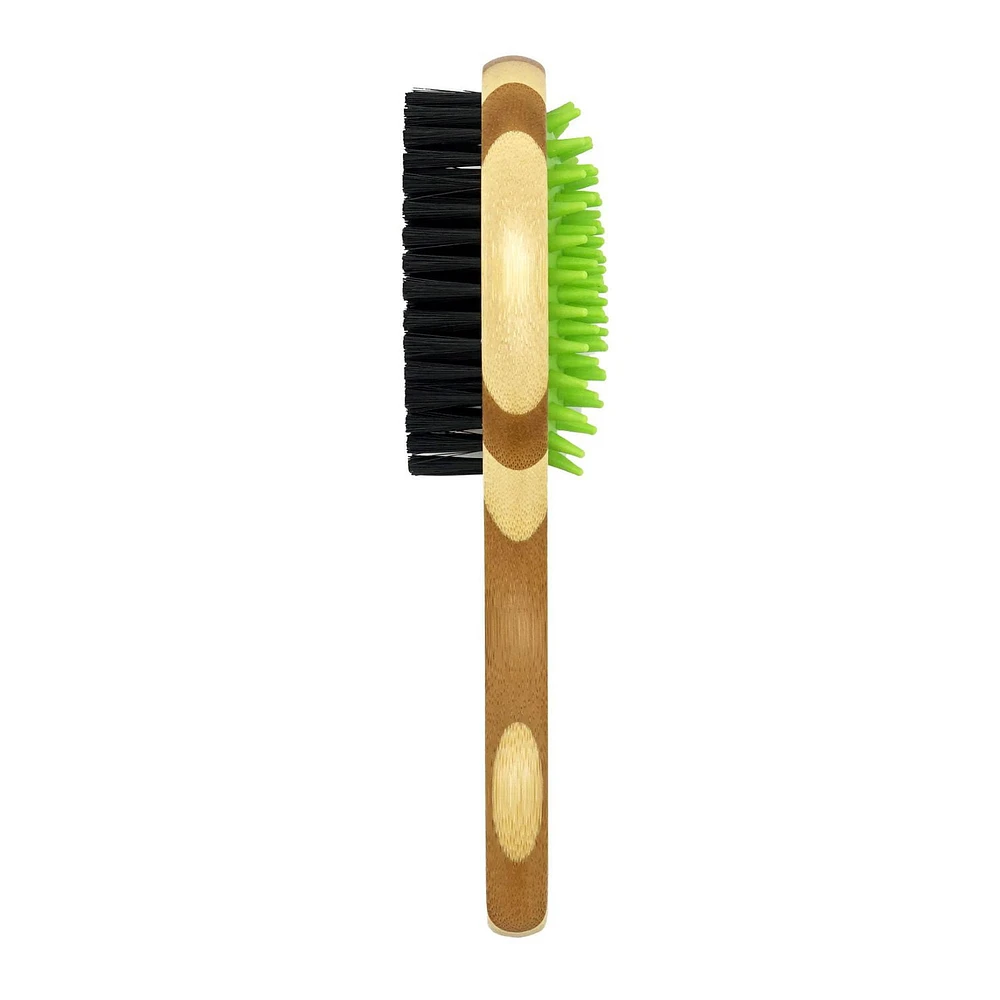 Wet/Dry Double-sided Dog Bamboo Brush