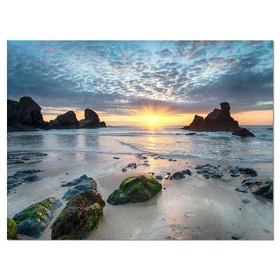 Designart Beautiful Porthcothan Bay Canvas Wall Art