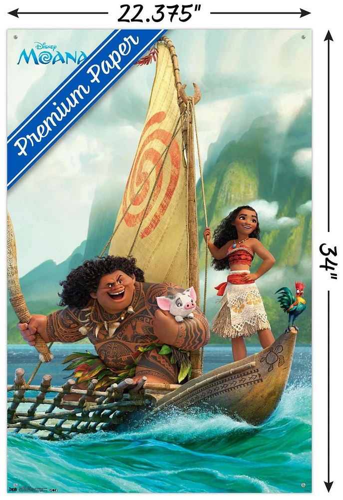 Disney Moana - Group Wall Poster, 22.375" x 34"